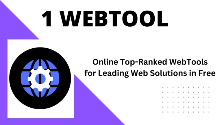 Free Web Tools Website 1 1webtool.com